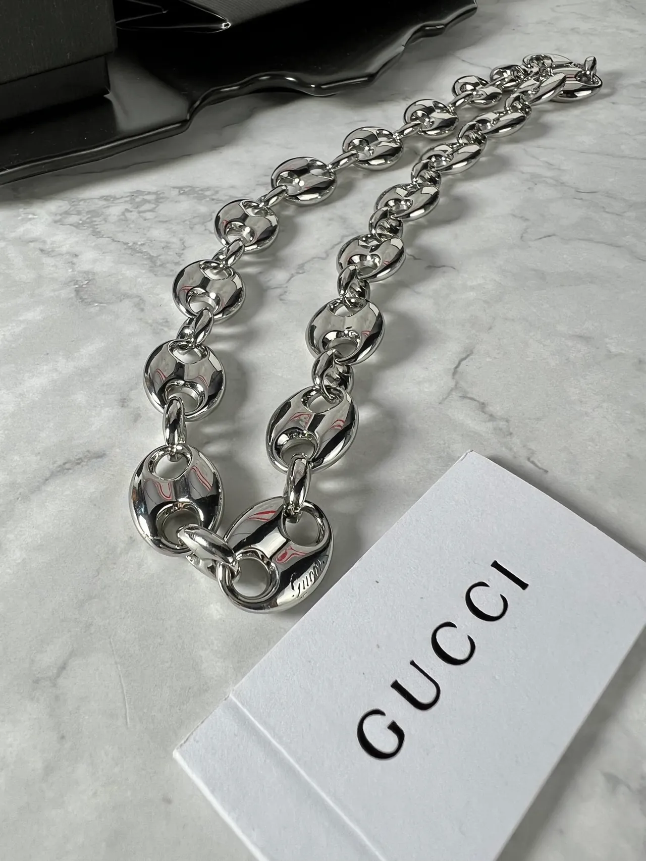 Gucci Gold Oval-Link Chain Necklace 8
