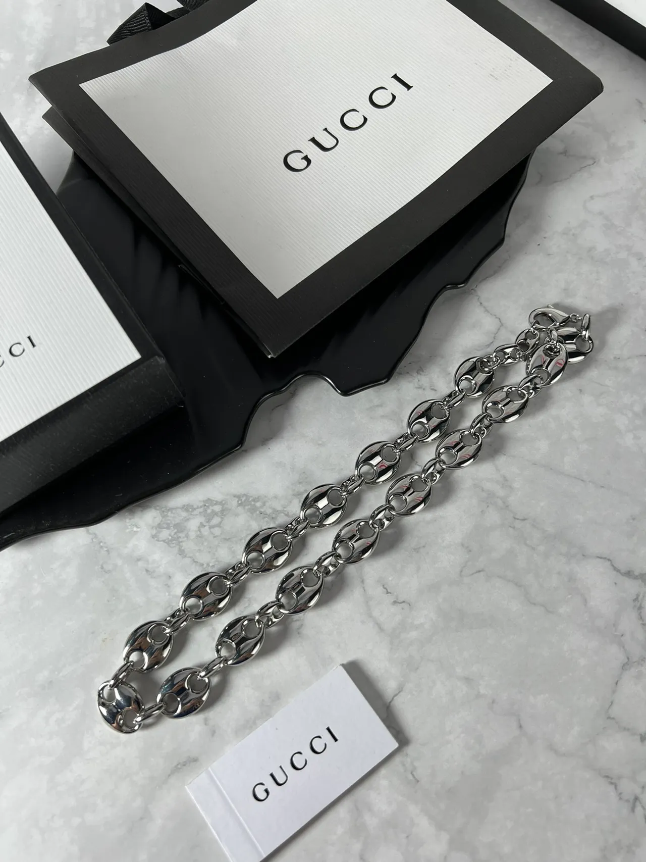 Gucci Gold Oval-Link Chain Necklace 9
