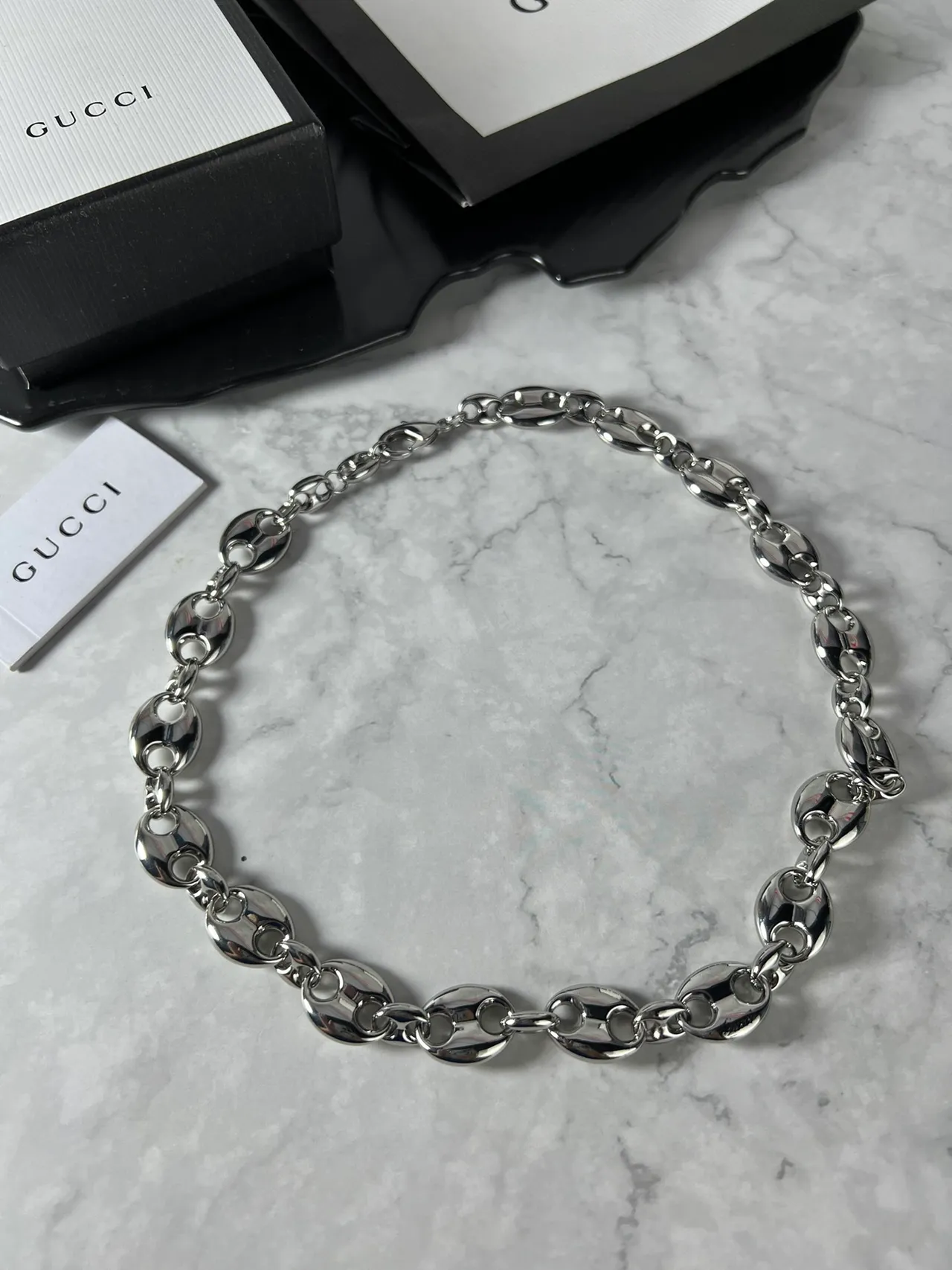 Gucci Gold Oval-Link Chain Necklace 7