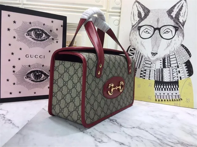 Gucci সবুজ বাদামী GG Supreme ক্যানভাস চামড়া ট্রিম টোট ব্যাগ 18