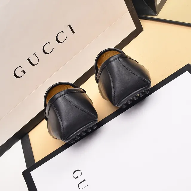 Gucci Horsebit 1955 Beige et Noir GG Monogram Loafers 2