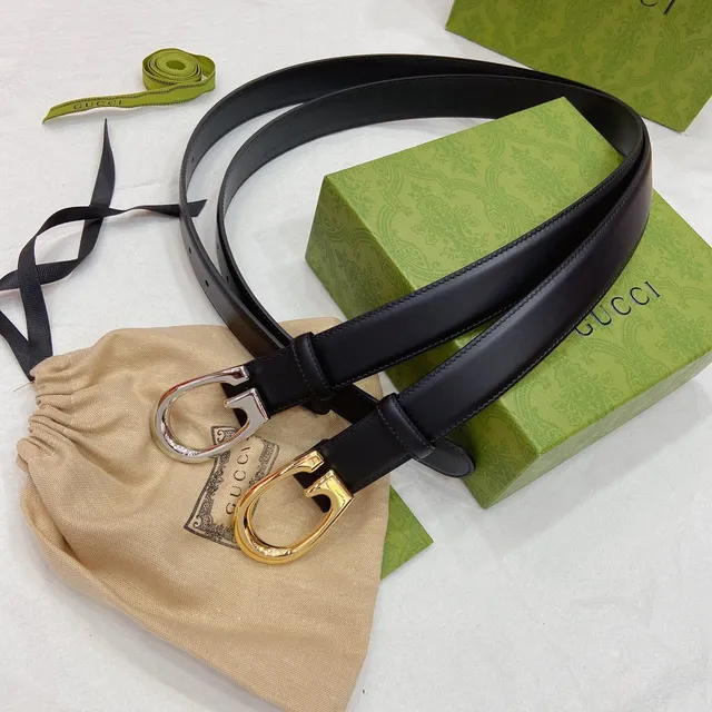 Gucci Horsebit 1955 Noir Or Boucle en forme de G Sangle lisse en cuir 2