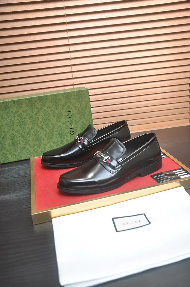 Gucci Horsebit 1955 Mocassins en Cuir Noir avec Horsebit 3
