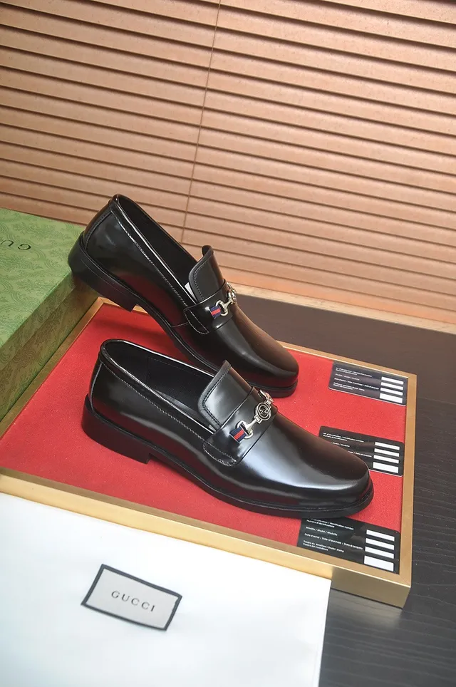 Gucci Horsebit 1955 Mocassins en Cuir Noir avec Horsebit 6