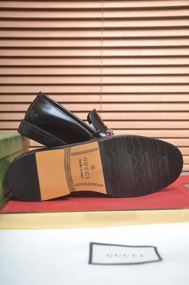 Gucci Horsebit 1955 Mocassins en Cuir Noir avec Horsebit 7