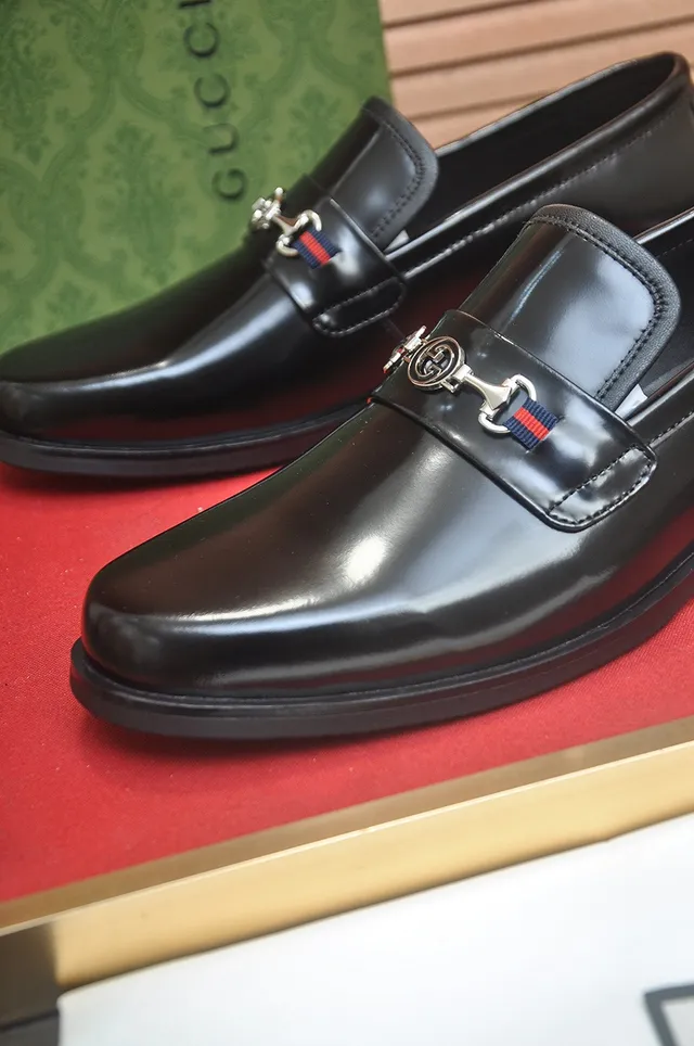 Gucci Horsebit 1955 Mocassins en Cuir Noir avec Horsebit 8