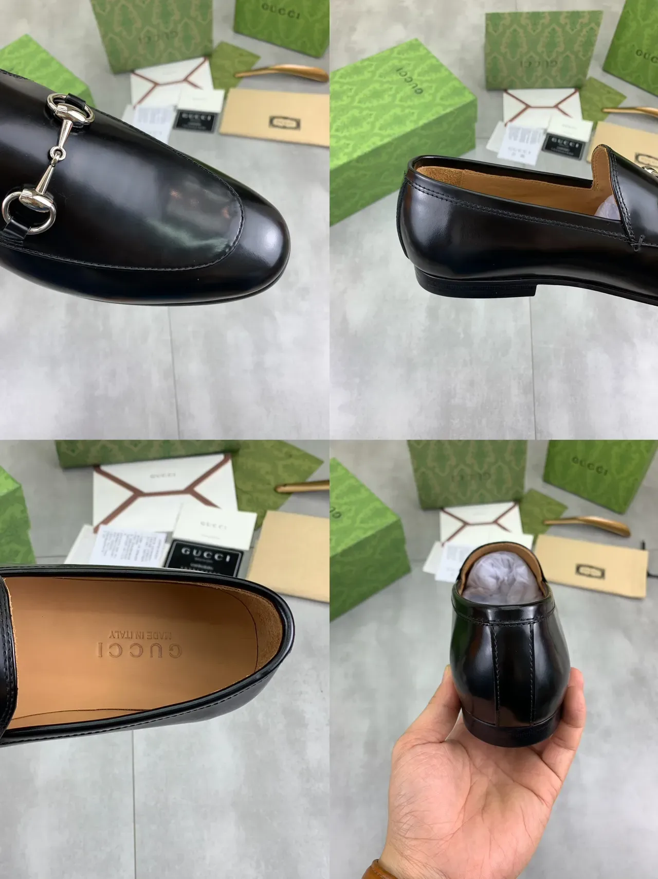 Gucci Horsebit 1955 Black Leather Horsebit Loafers 2
