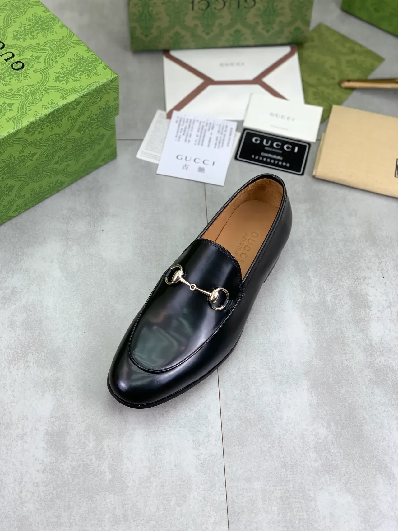 Gucci Horsebit 1955 Black Leather Horsebit Loafers 4