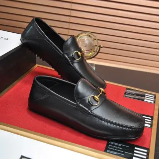 Gucci Horsebit 1955 黑色皮革 Horsebit 乐福鞋