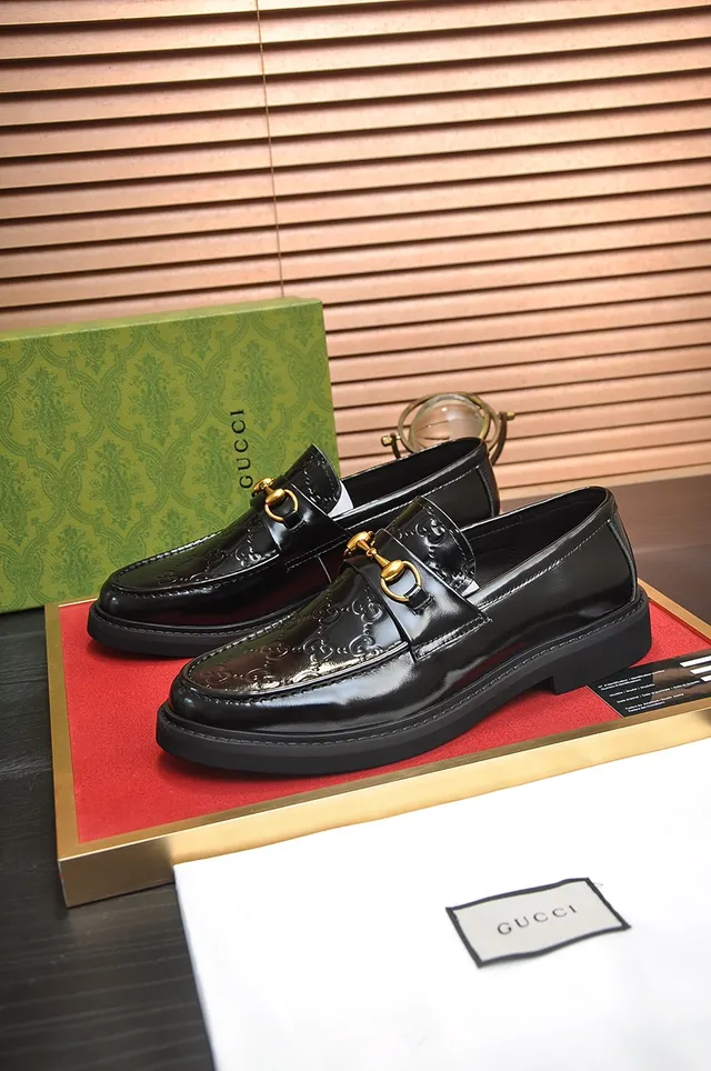 Gucci Horsebit 1955 Black Patent Leather Loafers 4