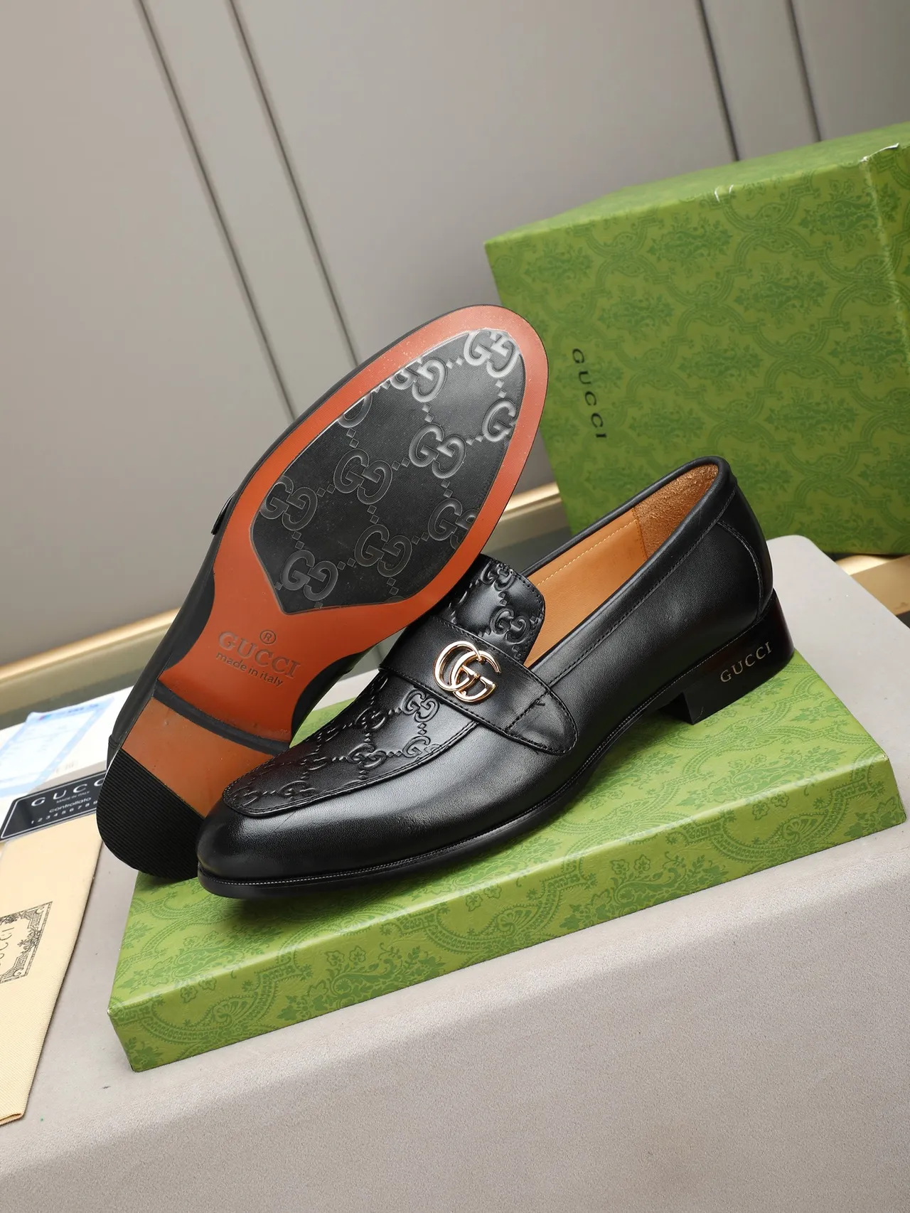 Gucci Horsebit 1955 Black Polished Leather Horsebit Loafer 4