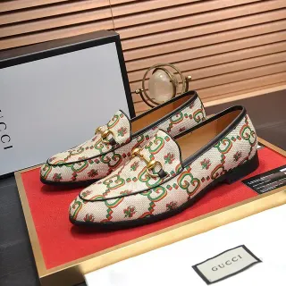 Gucci Horsebit 1955 GG Monogram Beige लोफर