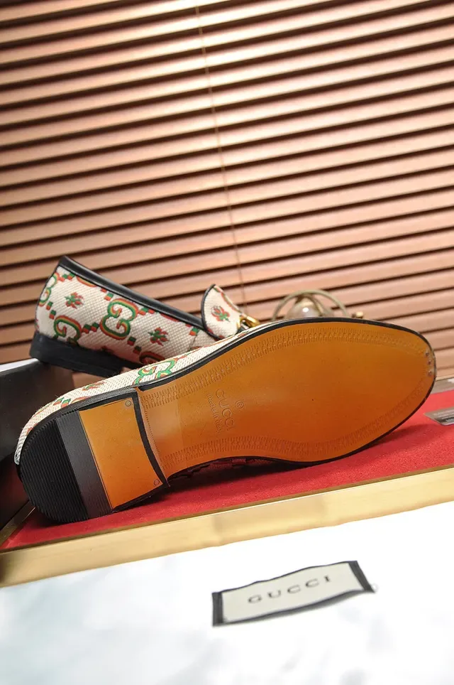 Gucci Horsebit 1955 GG Monogram Beige Loafers 4