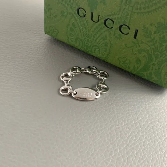 Gucci Horsebit 1955 Interlocking G-Link Silver-Tone Bracelet 2