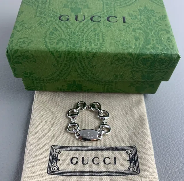 Gucci Horsebit 1955 Interlocking G-Link Silver-Tone Bracelet 3