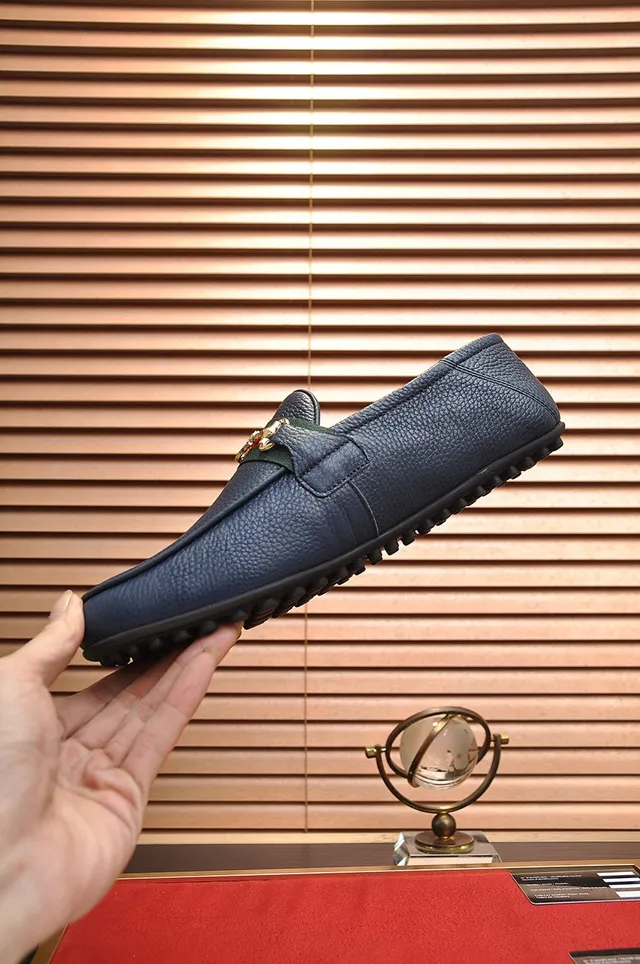 Gucci Horsebit 1955 Bleu marine cuir mocassins 6