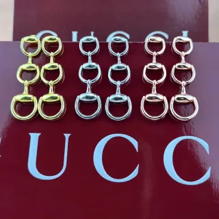 Gucci Horsebit 1955 Three-Tone Horsebit Earrings