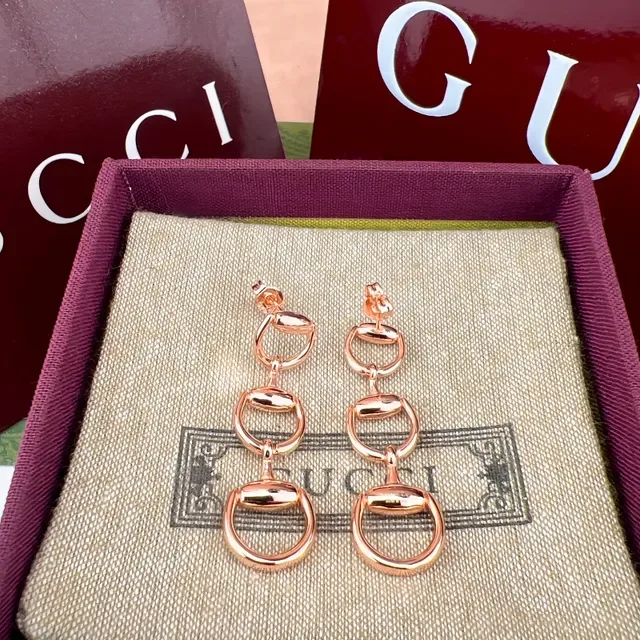 أقراط Gucci Horsebit 1955 ثلاثي الألوان Horsebit 3