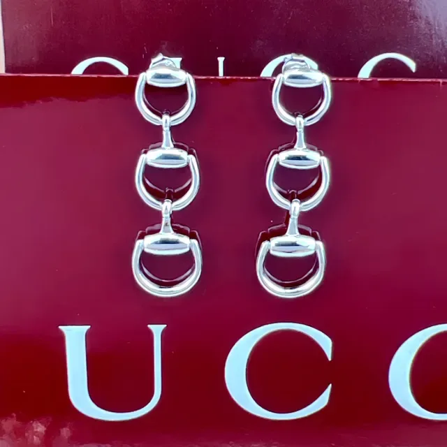 أقراط Gucci Horsebit 1955 ثلاثي الألوان Horsebit 4