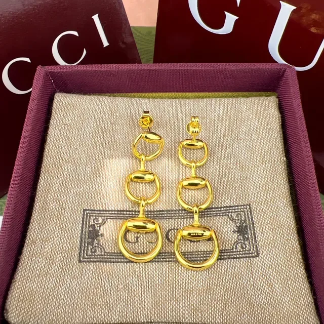 أقراط Gucci Horsebit 1955 ثلاثي الألوان Horsebit 7
