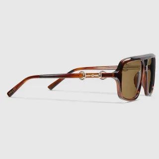 Gucci Horsebit 1955 Tortoiseshell Acetate Sunglasses