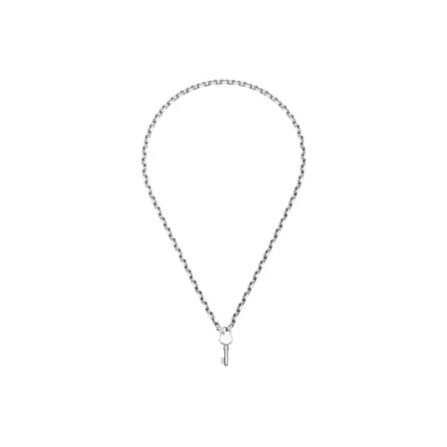 Gucci Key Bracelet Silver-Toned Curb Chain Bracelet 9