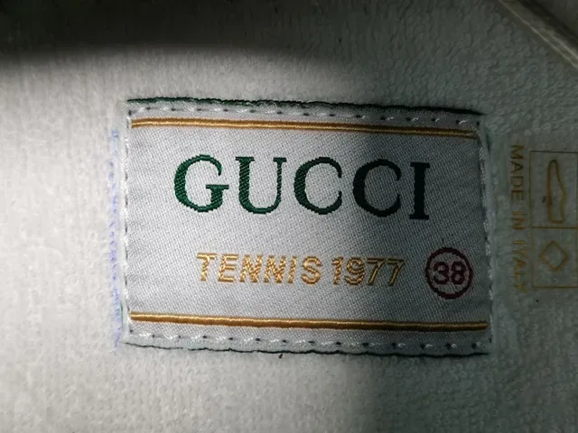 Gucci Navy Red GG Monogram Canvas Web Stripe Detail Lifestyle Sneakers 13