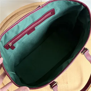 Gucci Ophidia GG Monogram Toile Bordeaux Rayures Web Sac Tote 15
