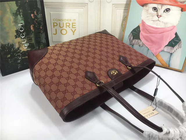 Gucci Ophidia GG Monogram Web Stripe Tote Bag 6
