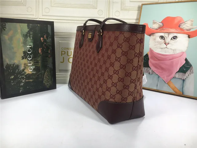Gucci Ophidia GG Monogram Web Stripe Tote Bag 8