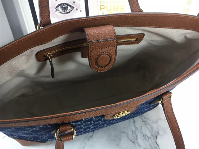 Gucci Ophidia GG Monogram Web Stripe Tote Bag 21