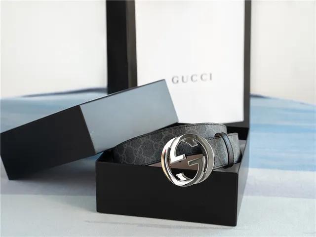 Gucci Ophidia Interlocking G Buckle GG Monogram Leather Belt 2