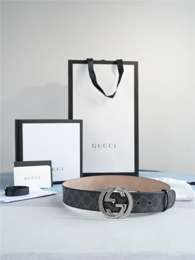 Gucci Ophidia Interlocking G Buckle GG Monogram Leather Belt 7