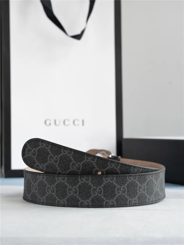 Gucci Ophidia Interlocking G Buckle GG Monogram Leather Belt 8