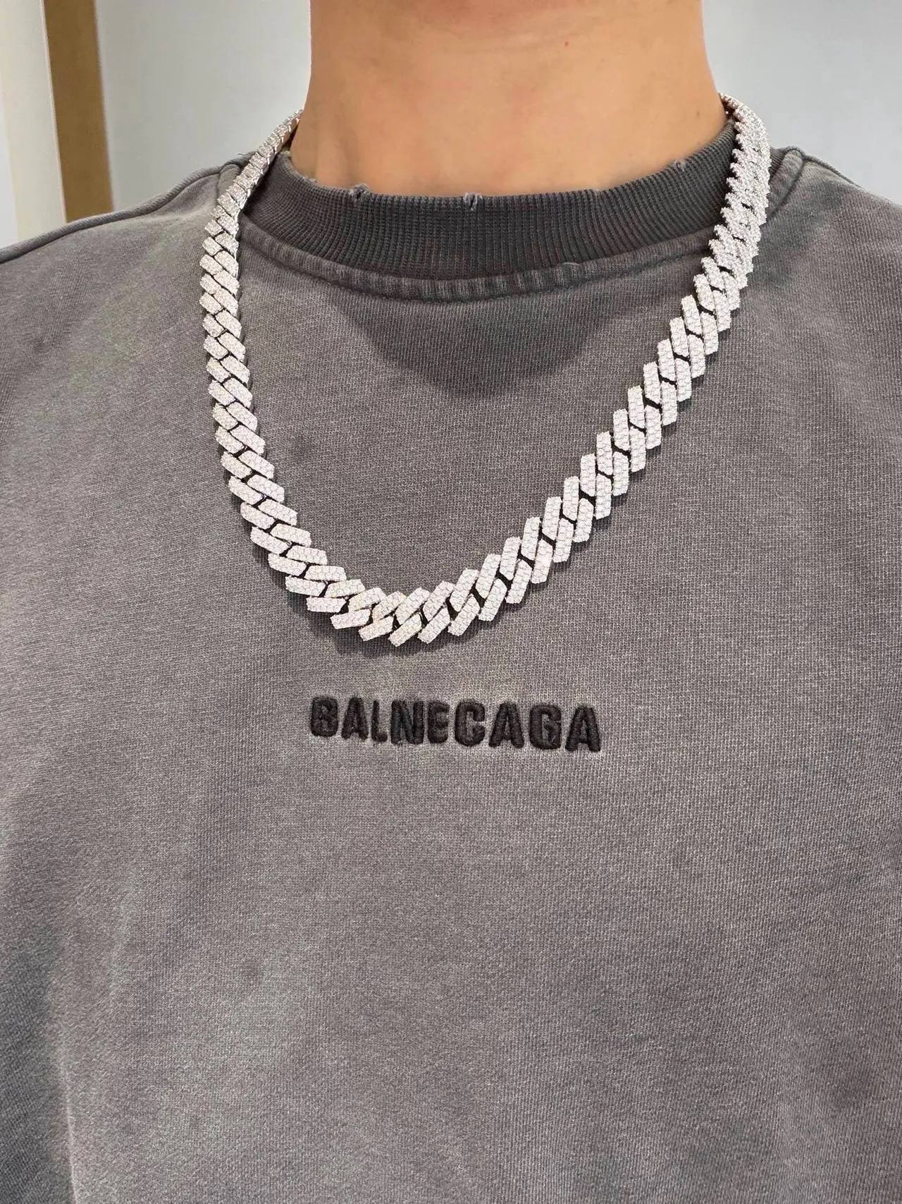 Gucci Pavé-Diamond Curb-Link Chain Colar 5
