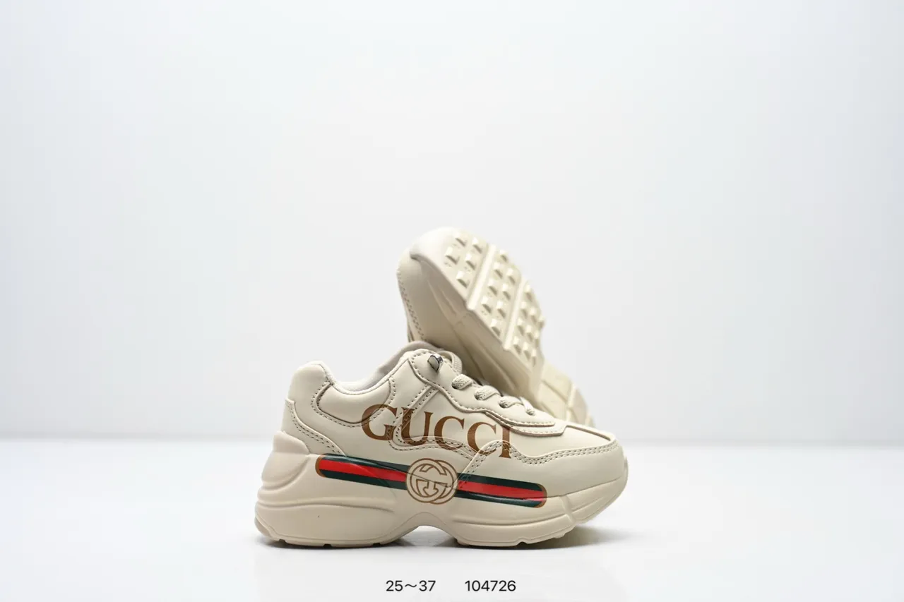 Gucci Rhyton Off-White Leather Chunky Sneakers 6