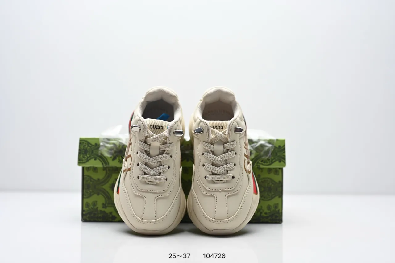 Gucci Rhyton Off-White Leather Chunky Sneakers 9