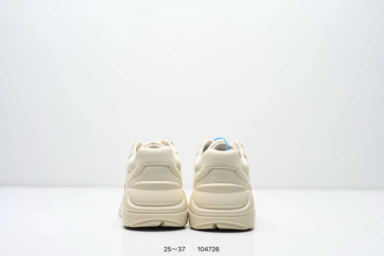 Gucci Rhyton Off-White Leather Chunky Sneakers 17