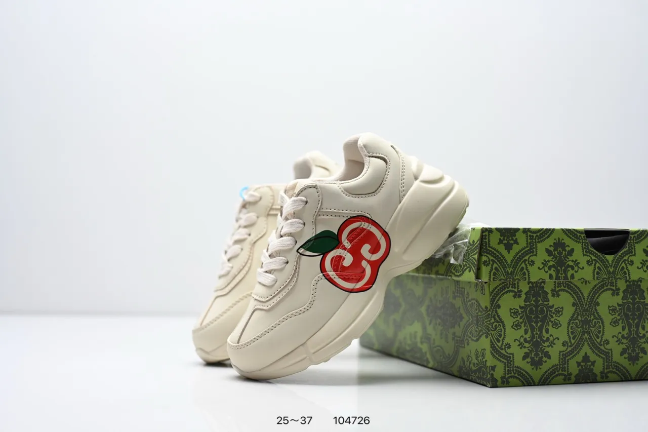 Gucci Rhyton Off-White Leather Chunky Sneakers 19