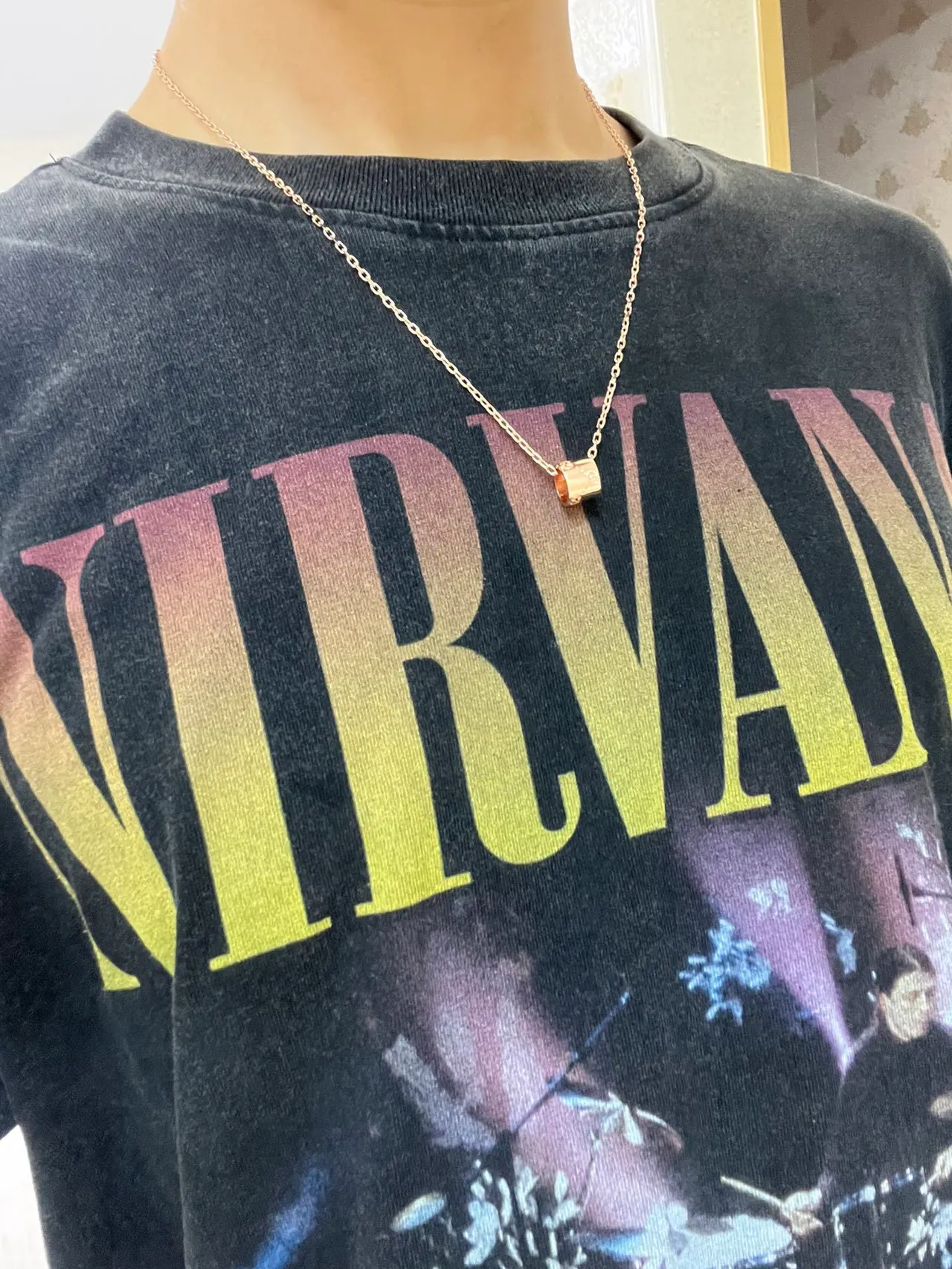 Gucci Rose Gold Cylinder Pendant Necklace 2