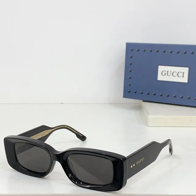 Gucci Screener Lunettes de Soleil Beige et Noir Tortoiseshell 4