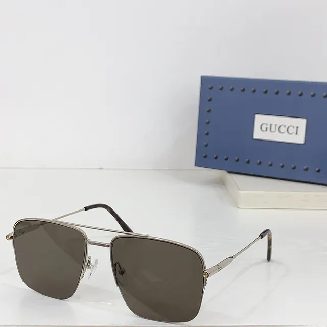 Gucci Screener Gold-Tone Rectangular Optical Glasses 3