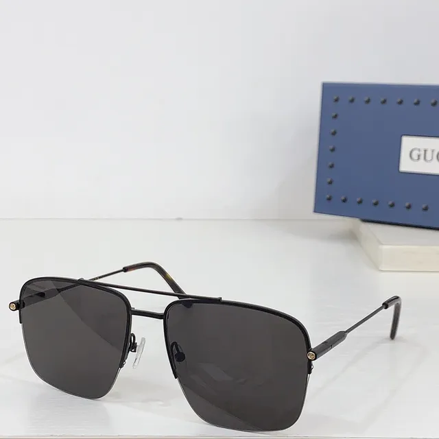 Gucci Screener Gold-Tone Rectangular Optical Glasses 7
