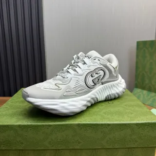Gucci Screener Light Gray Lifestyle Sneakers