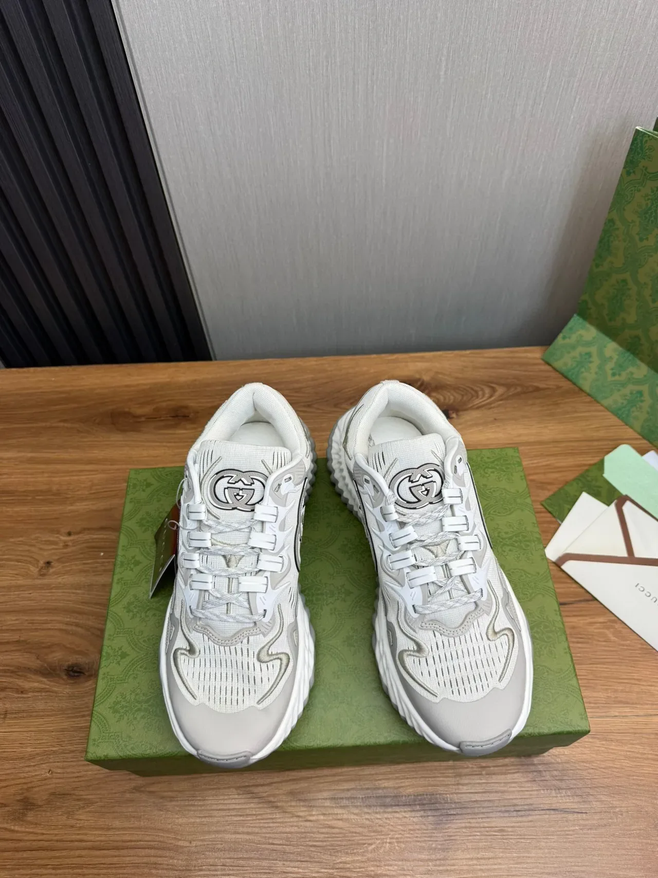 Gucci Screener Light Gray Lifestyle Sneakers 2