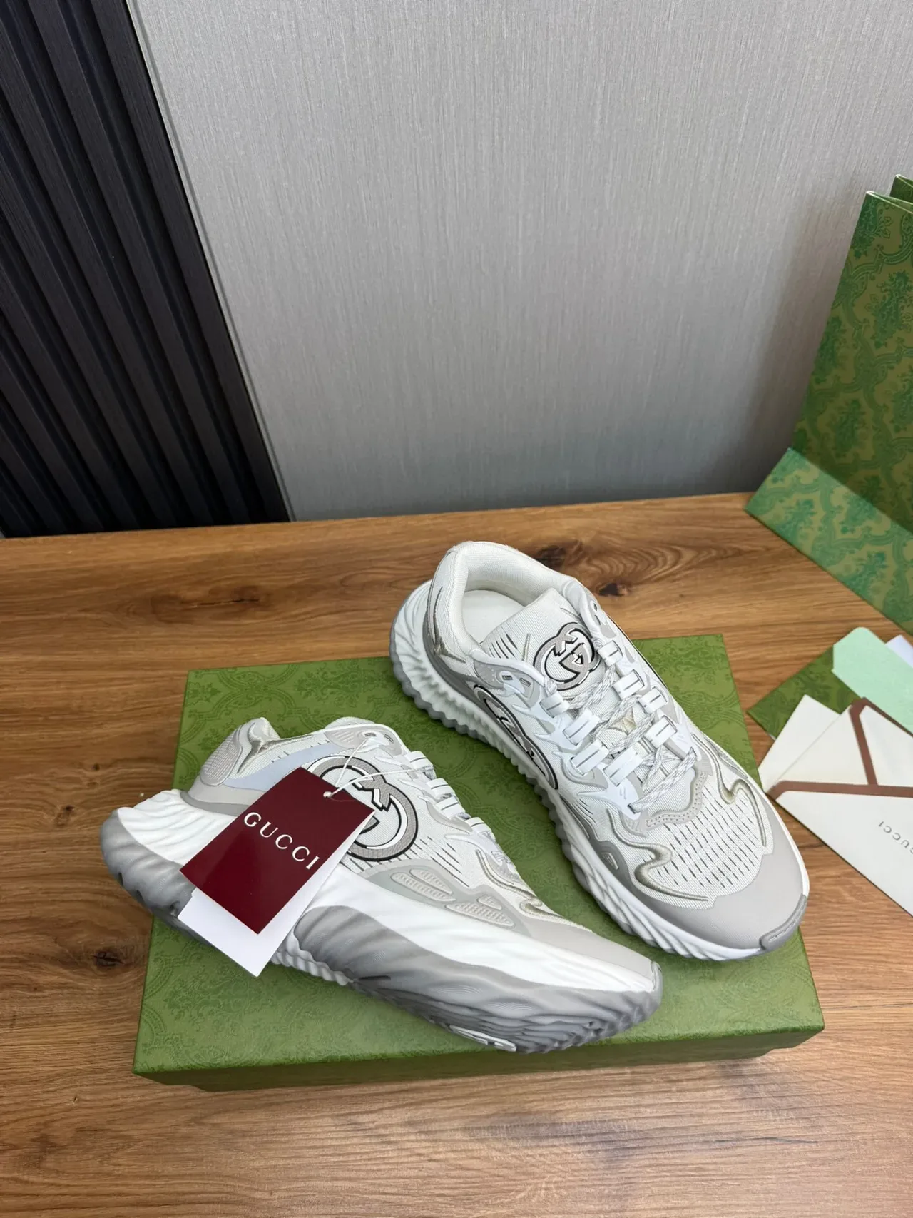 Gucci Screener Light Gray Lifestyle Sneakers 6