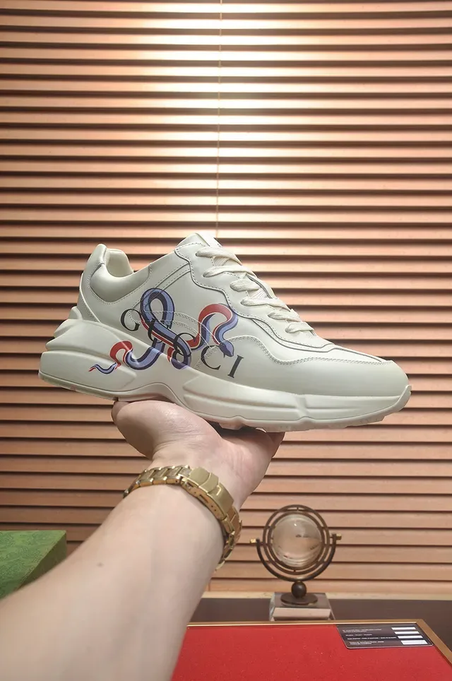 Gucci Screener Off-White Embroidered Interlocking G Lifestyle Sneakers 3