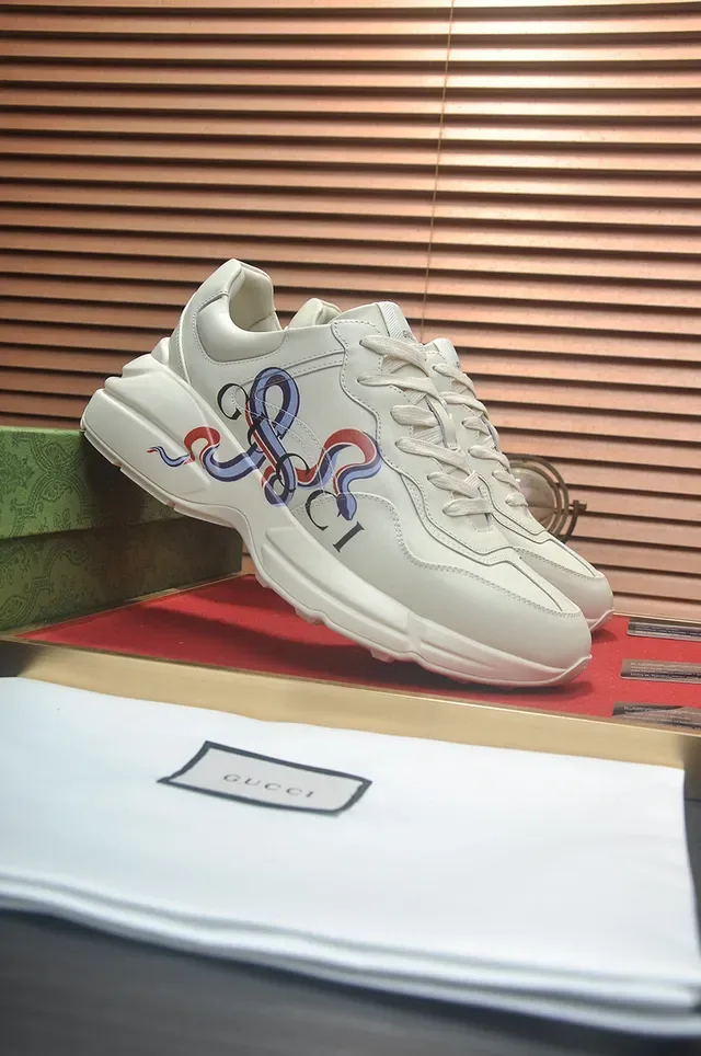 Gucci Screener Off-White Embroidered Interlocking G Lifestyle Sneakers 5