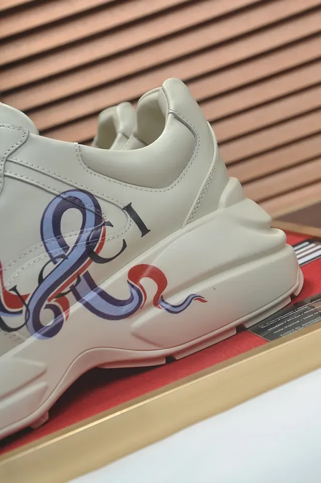 Gucci Screener Off-White Embroidered Interlocking G Lifestyle Sneakers 6