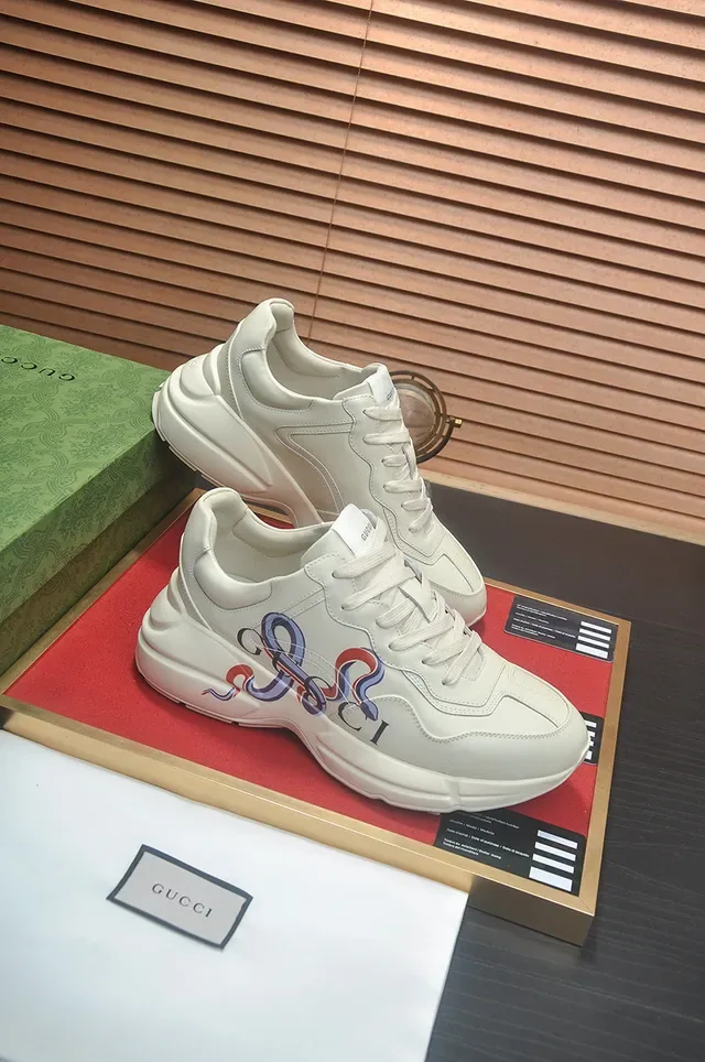 Gucci Screener Off-White Embroidered Interlocking G Lifestyle Sneakers 8